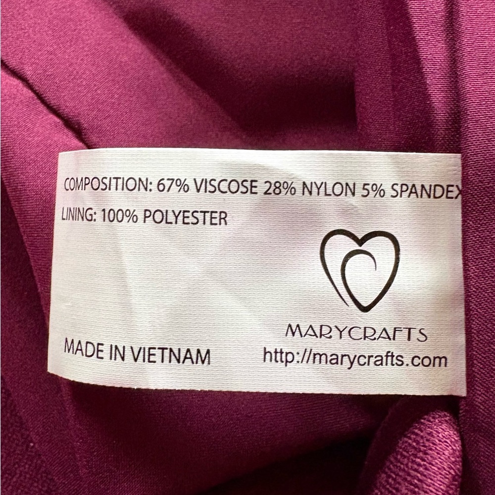 NWT, Mary Crafts Burgundy Blazer - Picture 4 of 5